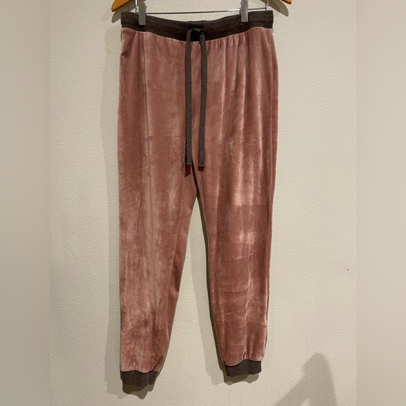 Super Cozy Alfani Velour Dusty Pink lounge pants. Size M - Picture 1 of 5